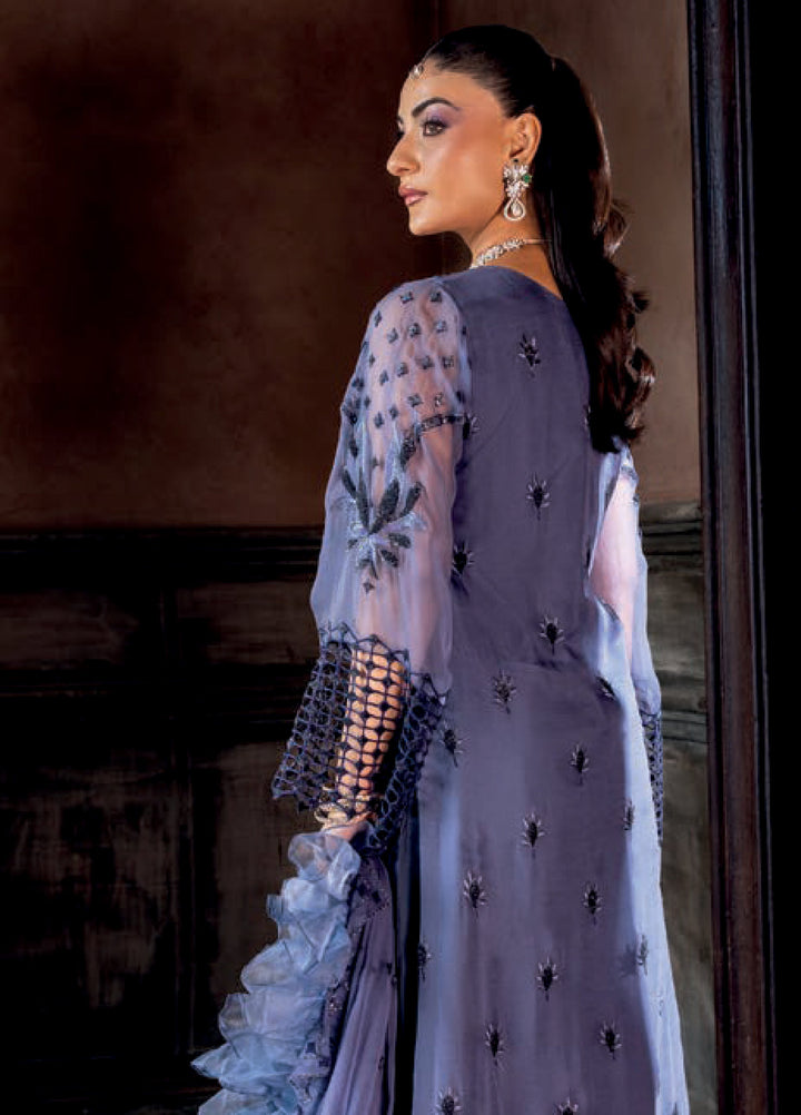 Aura by Zebtan Embroidered Chiffon Suits Unstitched 3 Piece ZB25AF AR-06 - Festive Collection