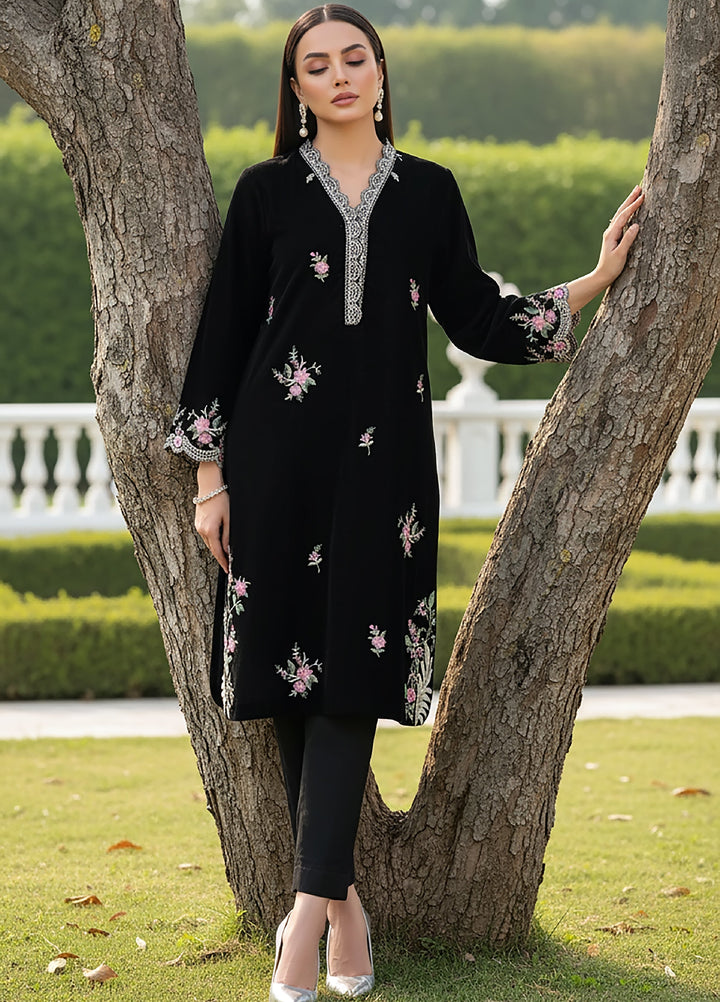 Lakhany Womens Pret Embroidered Velvet 1 Piece LG-IZ-0501-W-EMB-1P - Festive Collection