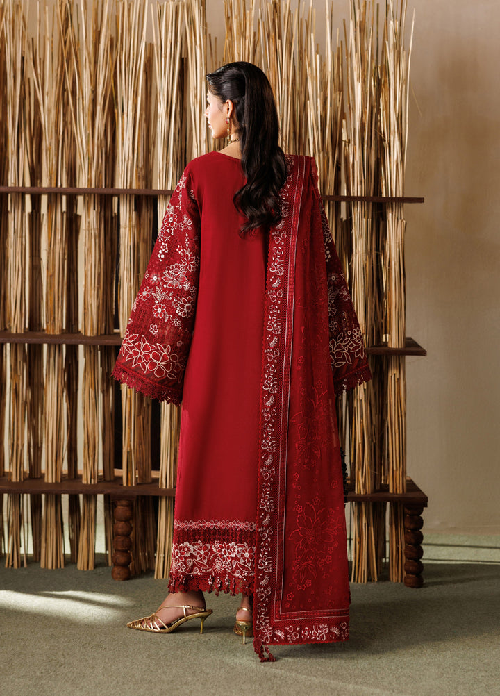 Baroque Unstitched Embroidered Lawn 3 Piece Suit BQ26ULE EL26-D05 - Eid Collection
