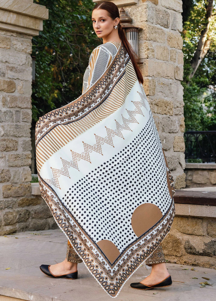 Meerak Pret Embroidered Khaddar 3 Piece Opus - Winter Collection