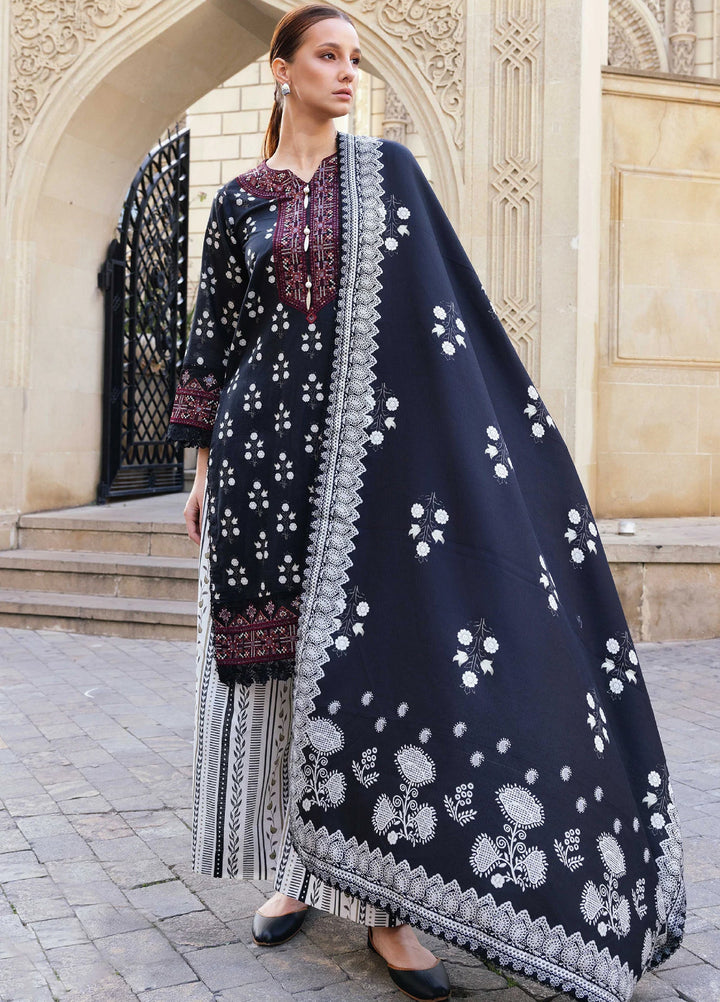 Meerak Pret Embroidered Khaddar 3 Piece Enigma - Winter Collection