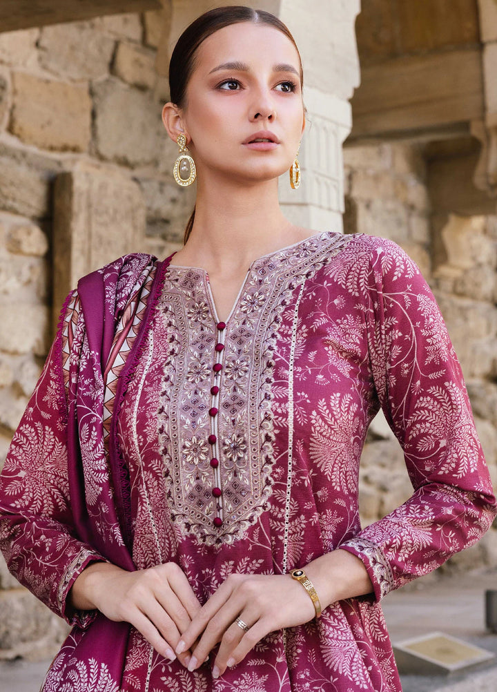 Meerak Pret Embroidered Khaddar 3 Piece Amaris - Winter Collection