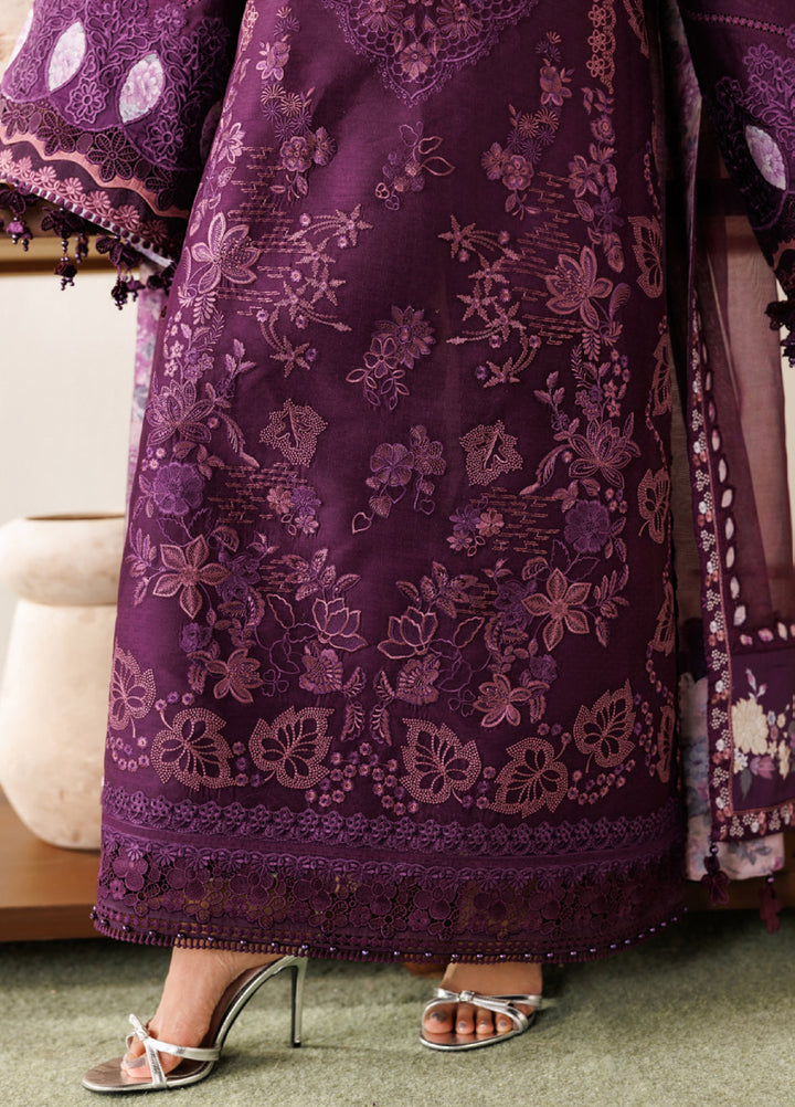 Baroque Unstitched Embroidered Lawn 3 Piece Suit BQ26ULE EL26-D02 - Eid Collection