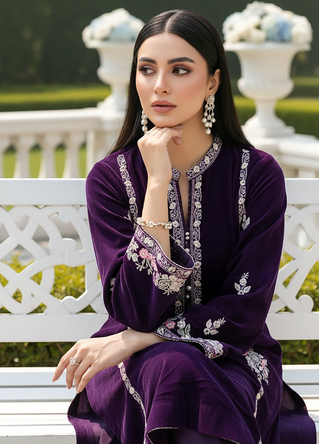 Lakhany Womens Pret Embroidered Velvet 1 Piece LG-RK-0081-W-EMB-1P - Festive Collection