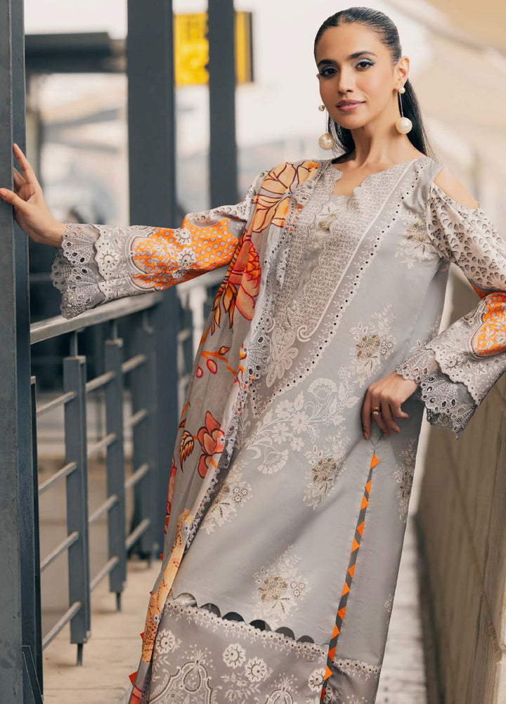 Infinity by Charizma Unstitched Embroidered Lawn 3 Piece Suit CHR26UIL IN6-05 - Casual Collection