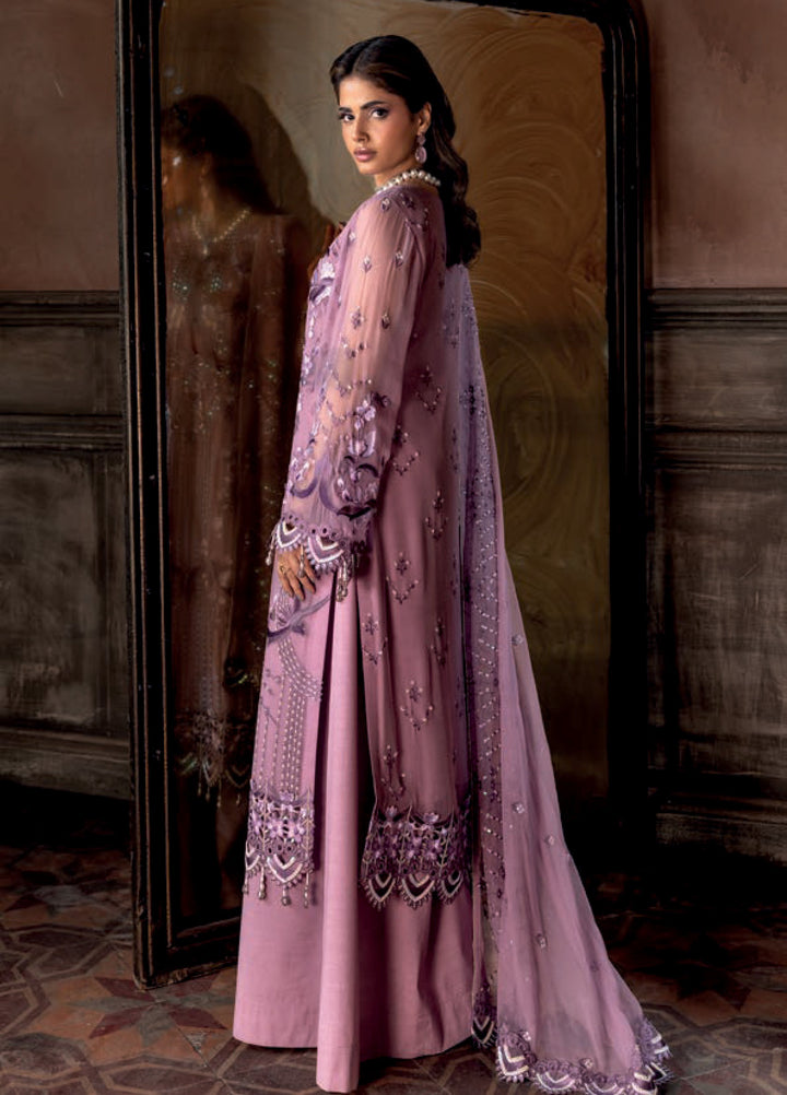 Aura by Zebtan Embroidered Chiffon Suits Unstitched 3 Piece ZB25AF AR-08 - Festive Collection