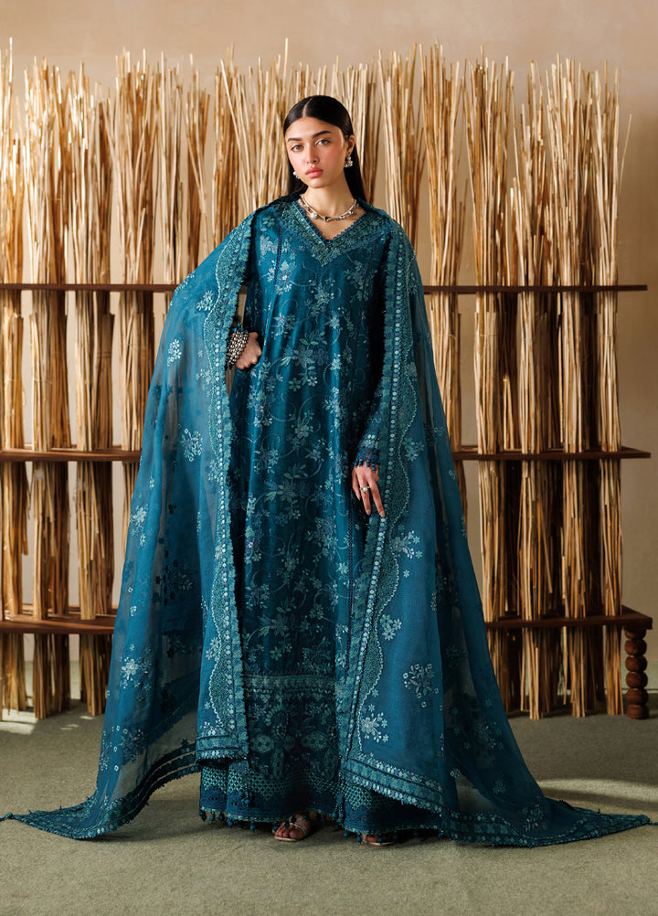 Baroque Unstitched Embroidered Lawn 3 Piece Suit BQ26ULE EL26-D04 - Eid Collection