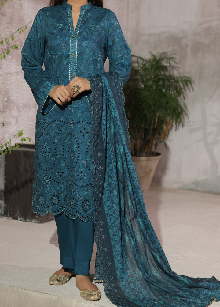 Naqsh Chikankari by VS Textiles Unstitched Embroidered Dupatta Lawn 3 Piece Suit VS26UNC V1: 701 - Summer