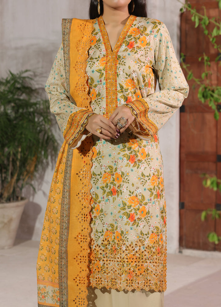 Naqsh Chikankari by VS Textiles Unstitched Embroidered Dupatta Lawn 3 Piece Suit VS26UNC V1: 692 - Summer