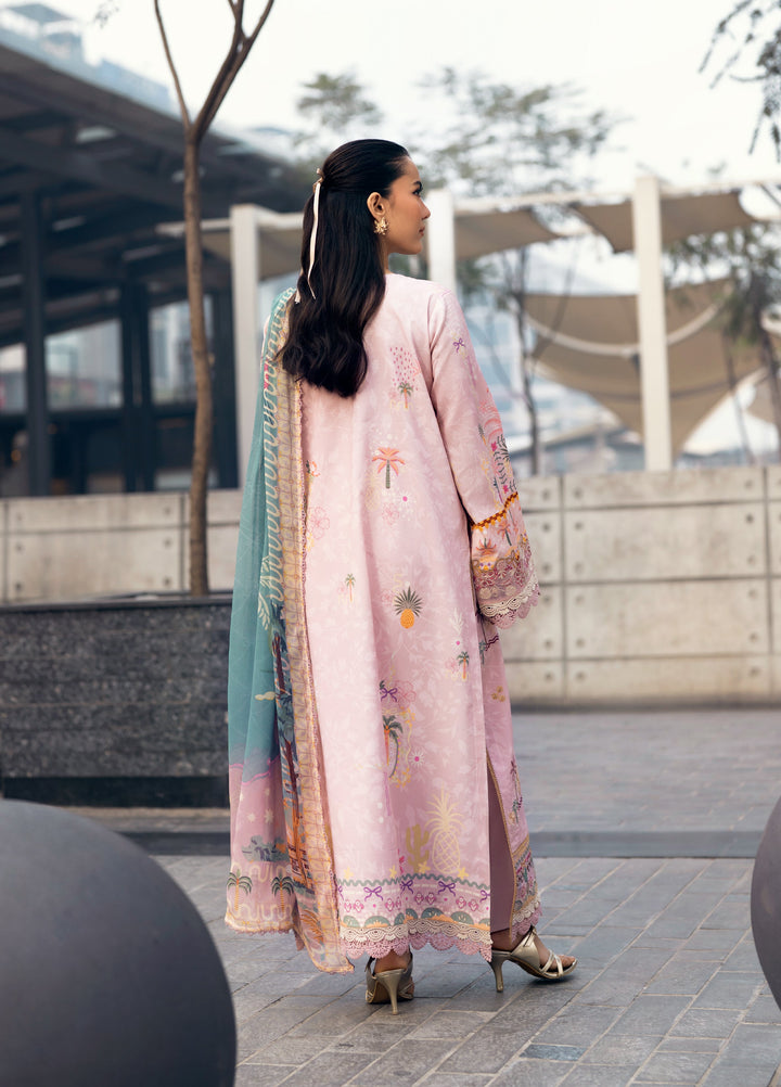 Zync by Florent Unstitched Embroidered Lawn 3 Piece Suit FL26ZU FZ-4B - Summer Collection