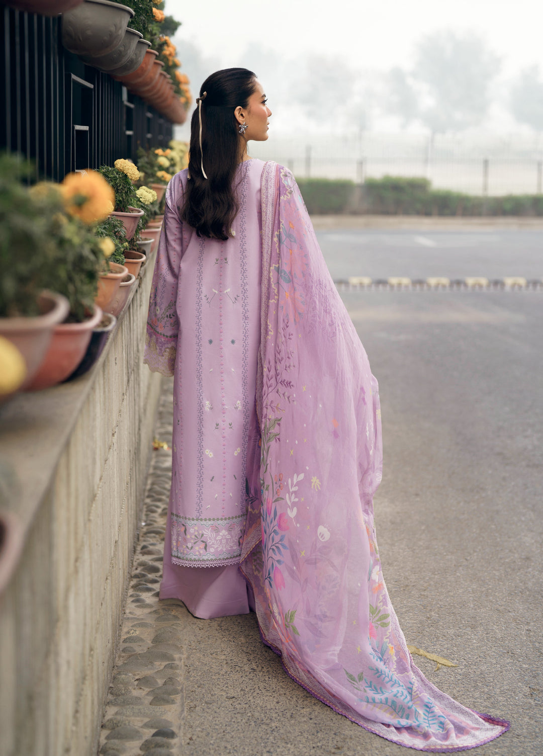 Zync by Florent Unstitched Embroidered Lawn 3 Piece Suit FL26ZU FZ-7B - Summer Collection