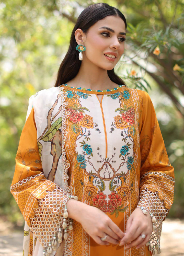 Infinity by Charizma Unstitched Embroidered Lawn 3 Piece Suit CHR26UIL IN6-09 - Casual Collection