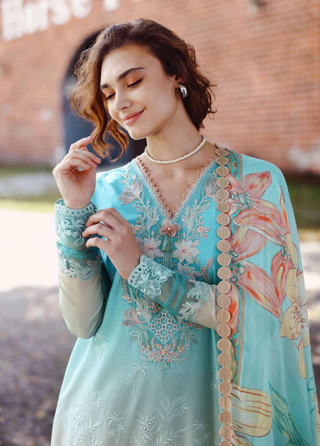 Solace by Mushq Unstitched Chikankari Lawn 3 Piece Suit MU26ULS Whispered Dawn MUNSS260206 - Festive Collection