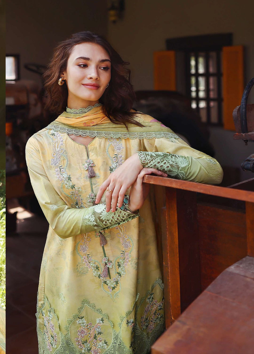 Solace by Mushq Unstitched Chikankari Lawn 3 Piece Suit MU26ULS Quiet Bloom MUNSS260210 - Festive Collection