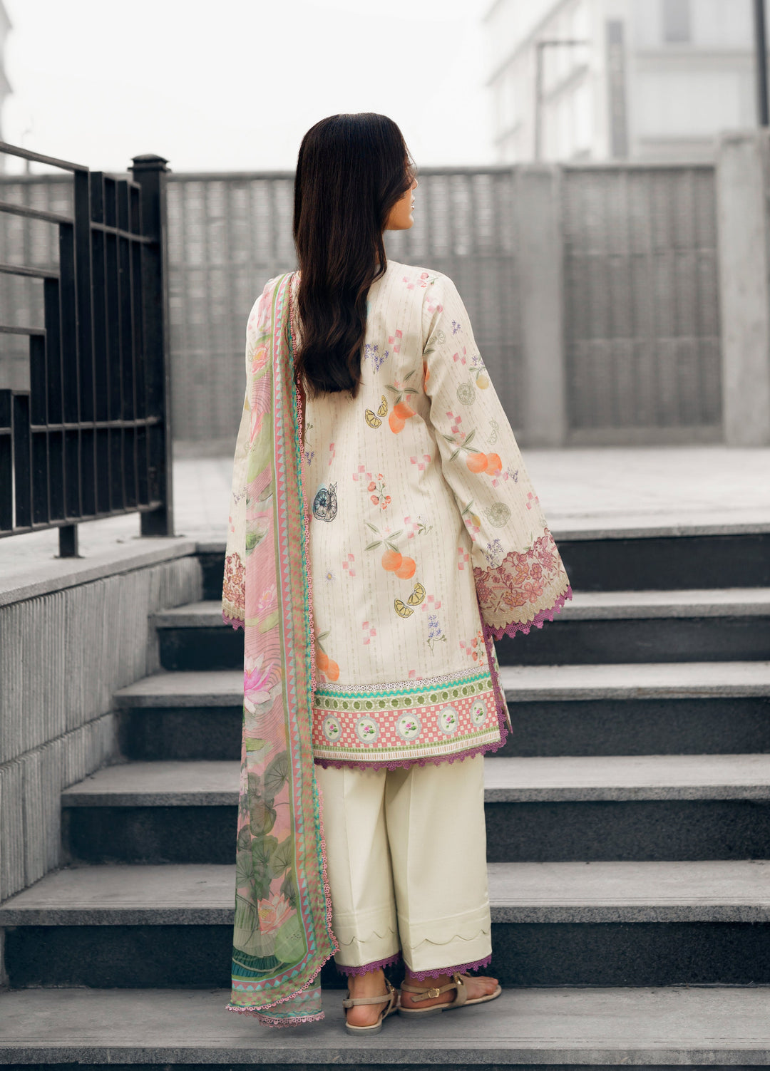 Zync by Florent Unstitched Embroidered Lawn 3 Piece Suit FL26ZU FZ-5A - Summer Collection