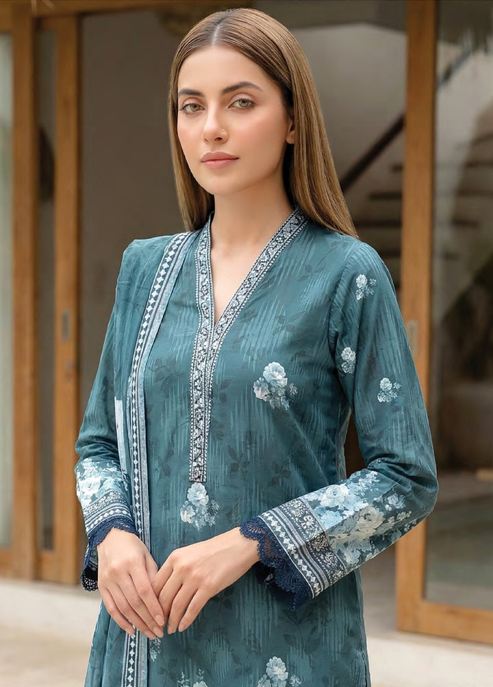 Summer Prints by Lakhany Unstitched Printed Lawn 3 Piece Suit LSM26USP LG-RK-0149 - Summer Collection