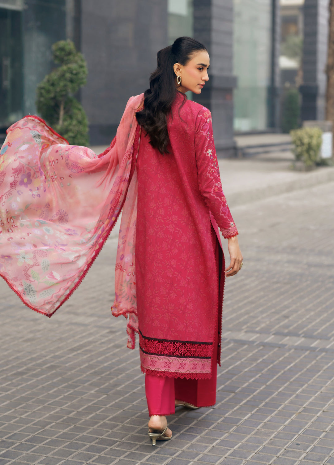Zync by Florent Unstitched Embroidered Lawn 3 Piece Suit FL26ZU FZ-6B - Summer Collection