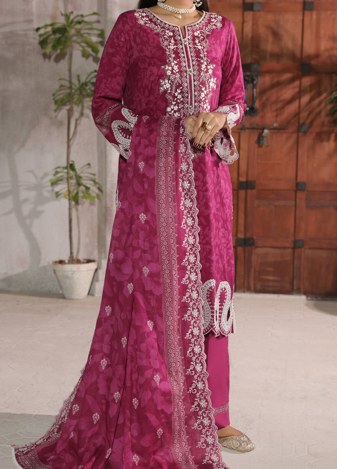 Naqsh Chikankari by VS Textiles Unstitched Embroidered Dupatta Lawn 3 Piece Suit VS26UNC V1: 700 - Summer