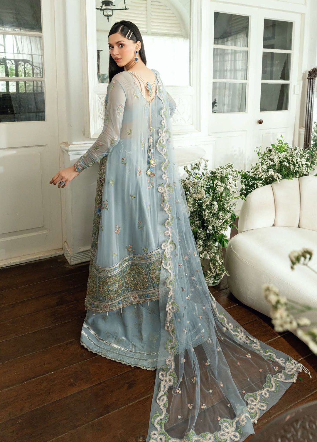 Shaam Shandar By Mushq Luxury Chiffon Unstitched 3 Piece Suits MQ25SC D-5 Jashn e jahanara - Festive Collection