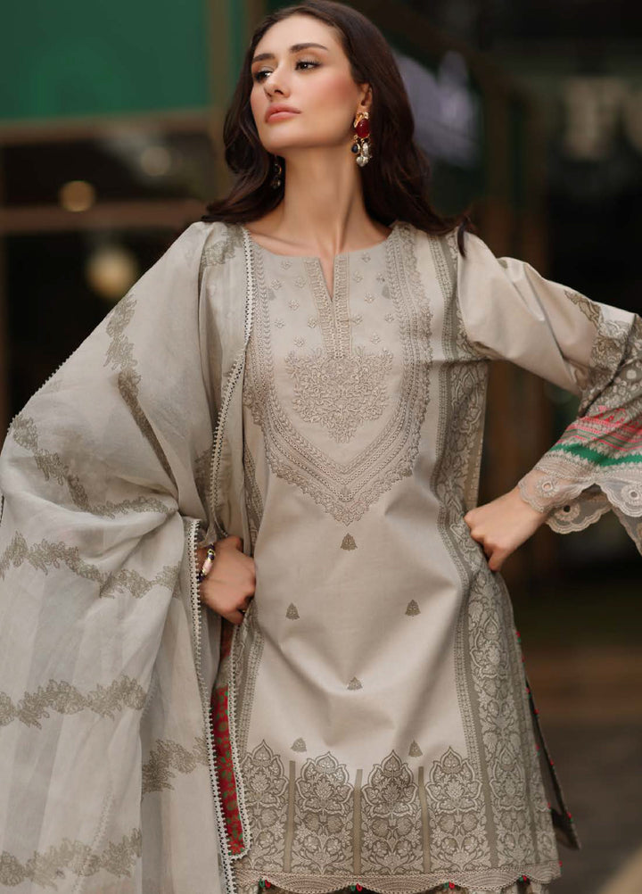 Infinity by Charizma Unstitched Embroidered Lawn 3 Piece Suit CHR26UIL IN6-01 - Casual Collection