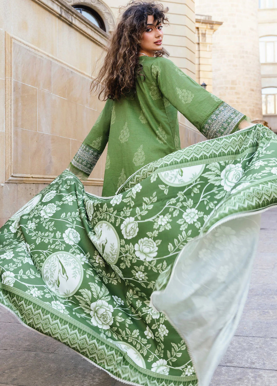 Meerak Pret Embroidered Khaddar 3 Piece Elan - Winter Collection