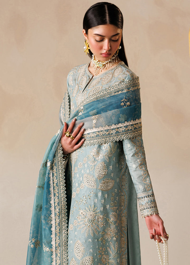 Baroque Unstitched Embroidered Lawn 3 Piece Suit BQ26ULE EL26-D01 - Eid Collection