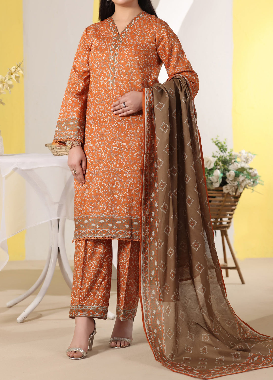 Daman Exclusive by VS Textiles Unstitched Printed Lawn 3 Piece Suit VS26UDE V2: 797 - Summer Collection