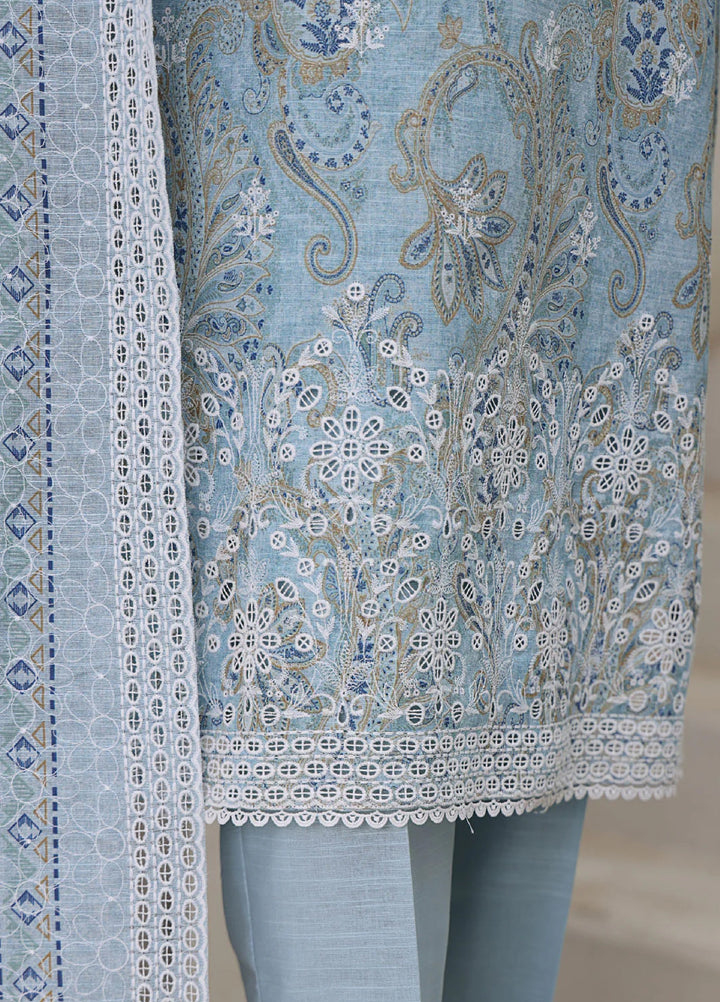 Hz Textiles Chikankari Embroidered Khaddar Suits Unstitched 3 Piece KEC 102 - Winter Collection