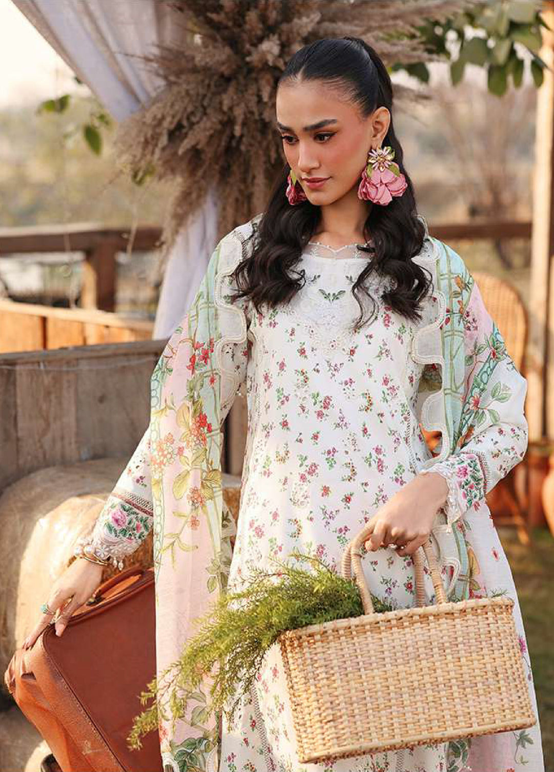Sardinia Unstitched Embroidered Lawn 3 Piece Suit SRD26ULF D-7 PRIMROSE - Festive Collection