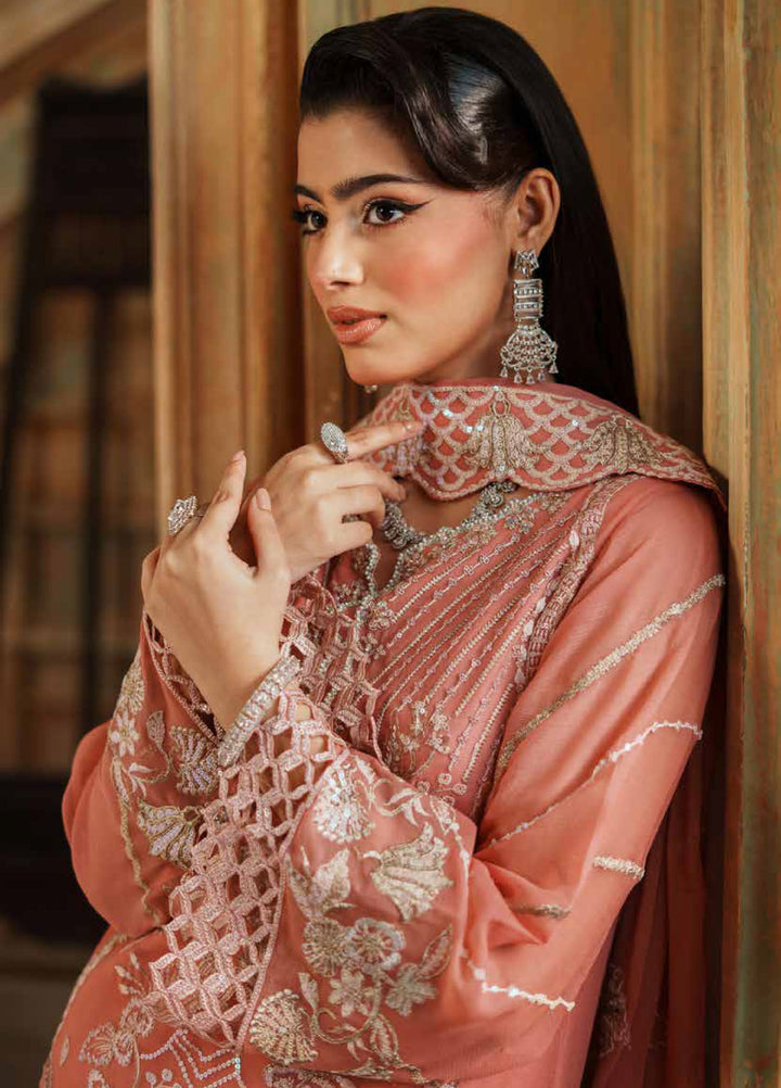 Zurgul by Zebtan Embroidered Chiffon Suits Unstitched 3 Piece ZB25ZF ZG-03 - Formals Collection