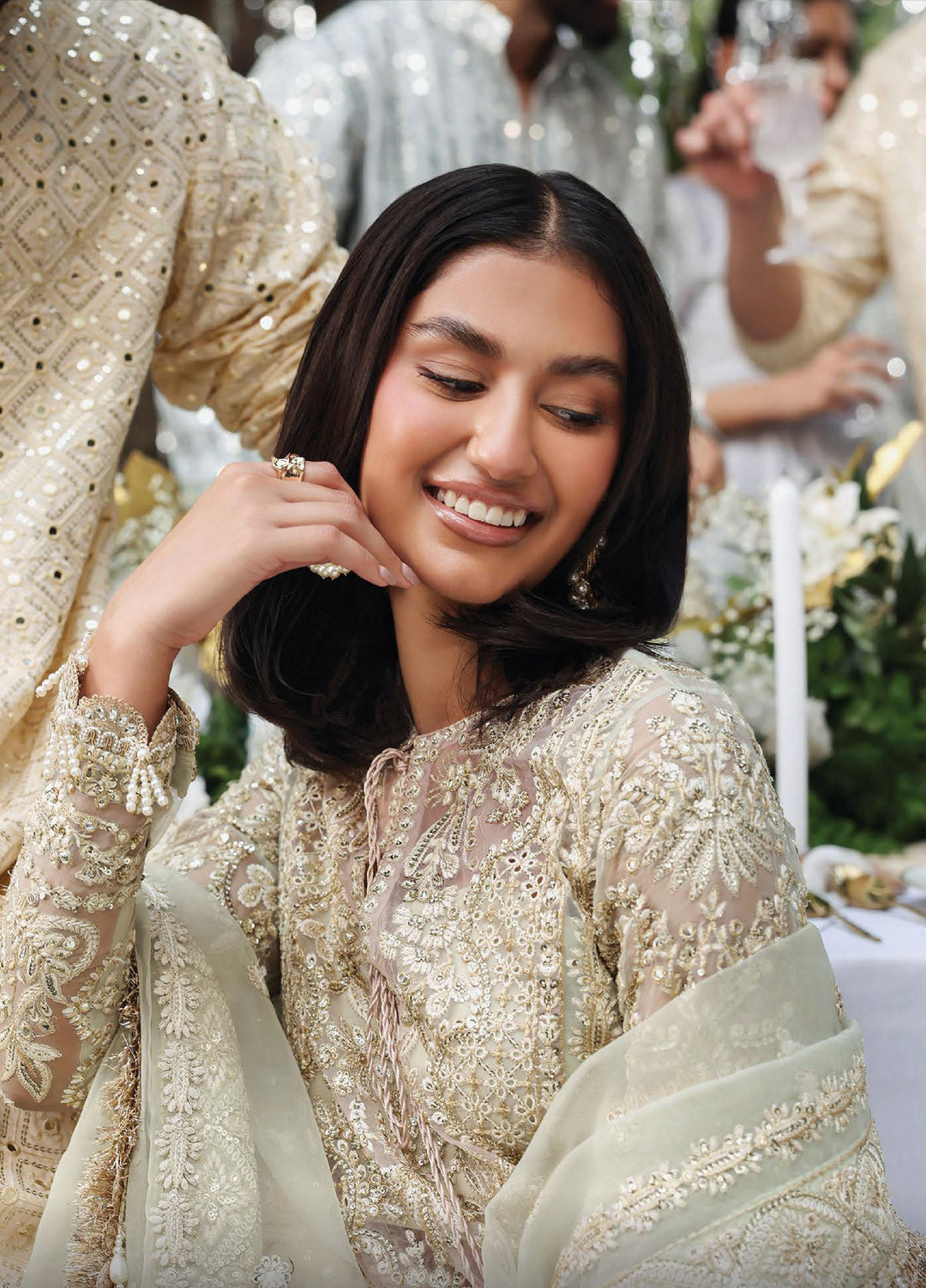 Dastangoi by Afrozeh Unstitched Formal Embroidered Organza 3 Piece Suits  AF25DF D-4 Soulhour - Formal Collection