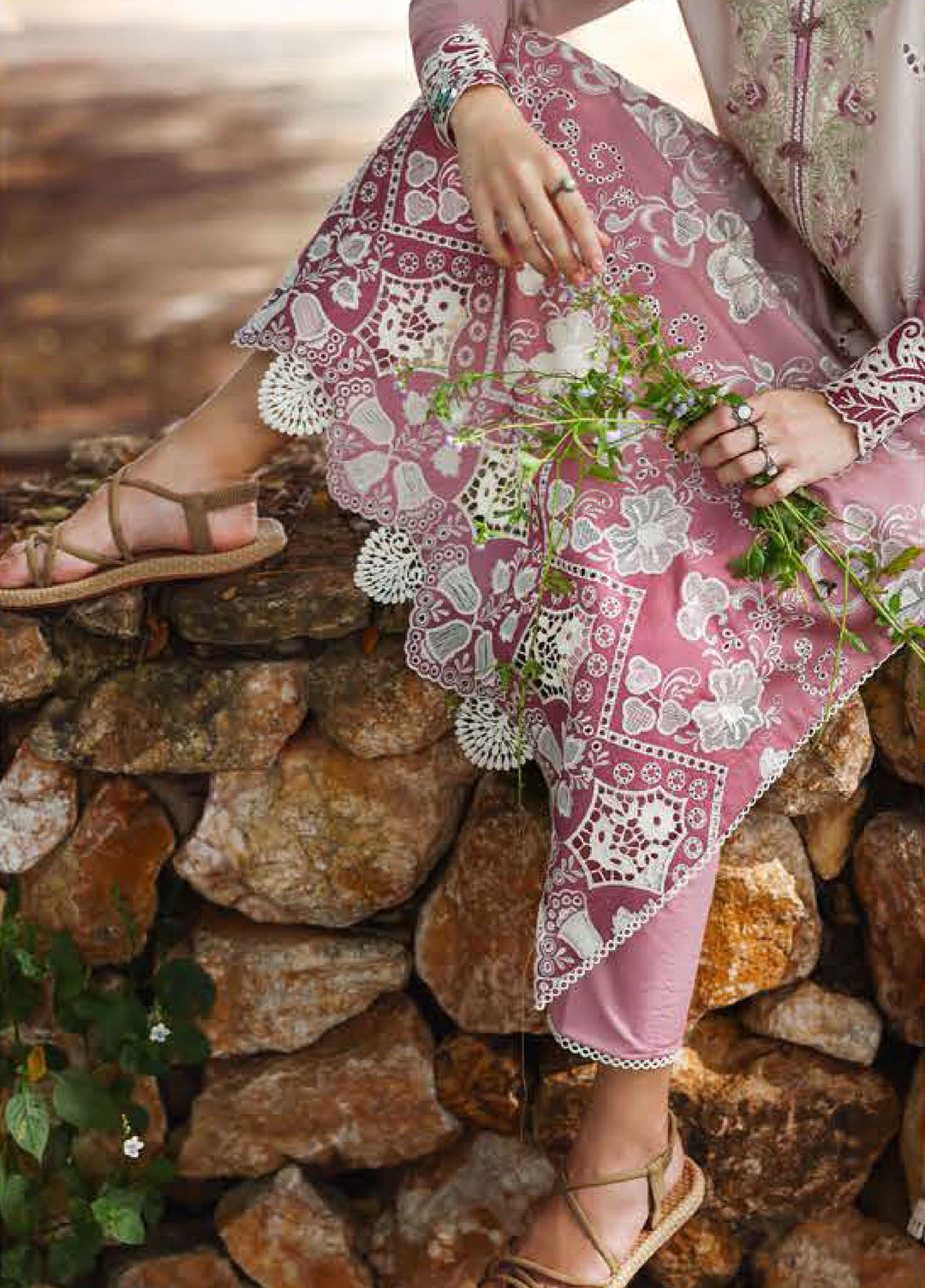 Solace by Mushq Unstitched Chikankari Lawn 3 Piece Suit MU26ULS Dew Drift MUNSS260209 - Festive Collection