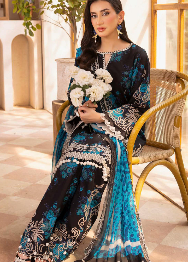 Infinity by Charizma Unstitched Embroidered Lawn 3 Piece Suit CHR26UIL IN6-06 - Casual Collection