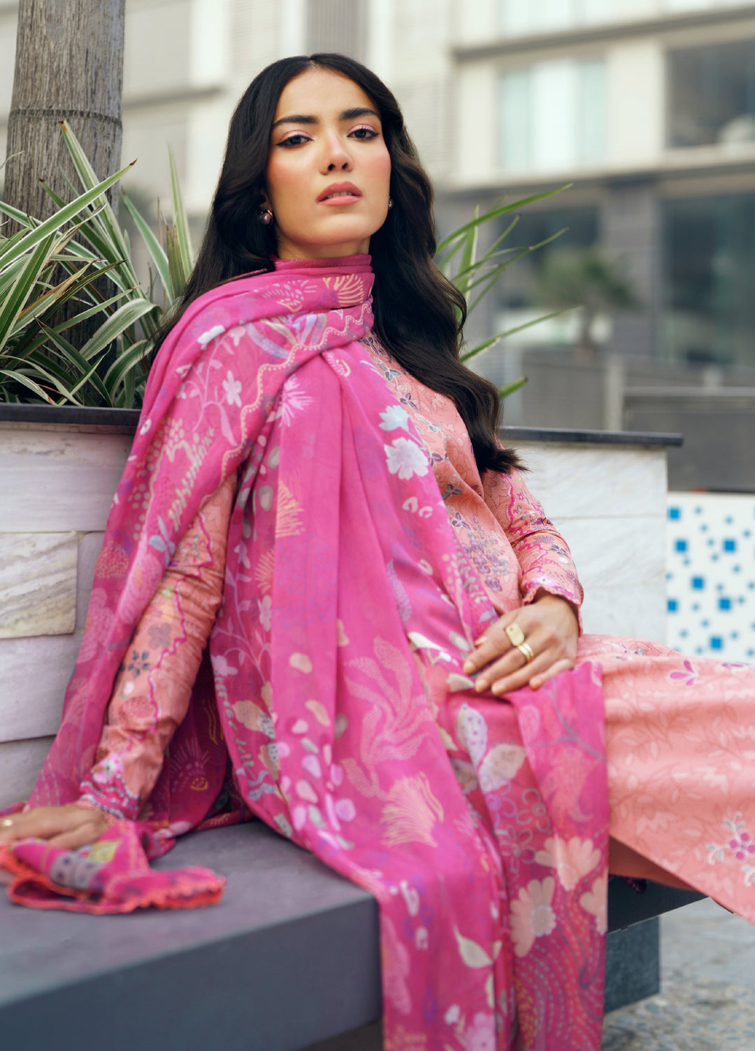 Zync by Florent Unstitched Embroidered Lawn 3 Piece Suit FL26ZU FZ-6A - Summer Collection