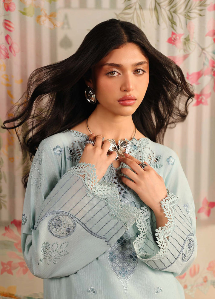 Raha by Nureh Unstitched Embroidered Lawn Doria 3 Piece Suit NU26ULR NE-250 - Summer Collection