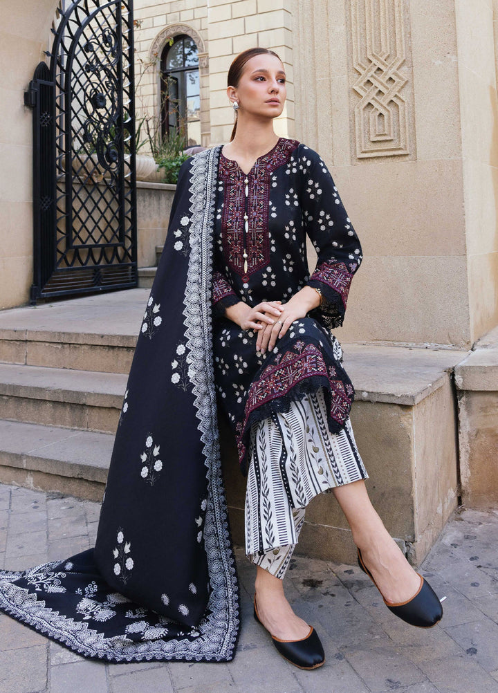 Meerak Pret Embroidered Khaddar 3 Piece Enigma - Winter Collection