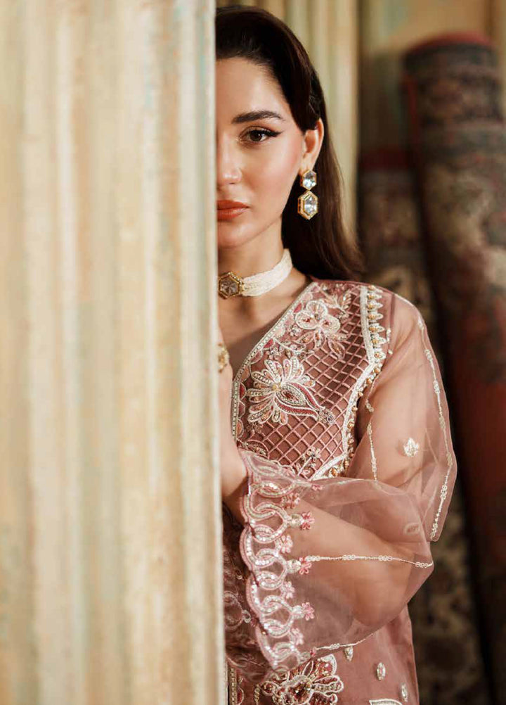 Zurgul by Zebtan Embroidered Organza Suits Unstitched 3 Piece ZB25ZF ZG-08 - Formals Collection
