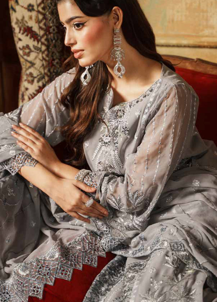 Zurgul by Zebtan Embroidered Chiffon Suits Unstitched 3 Piece ZB25ZF ZG-06 - Formals Collection