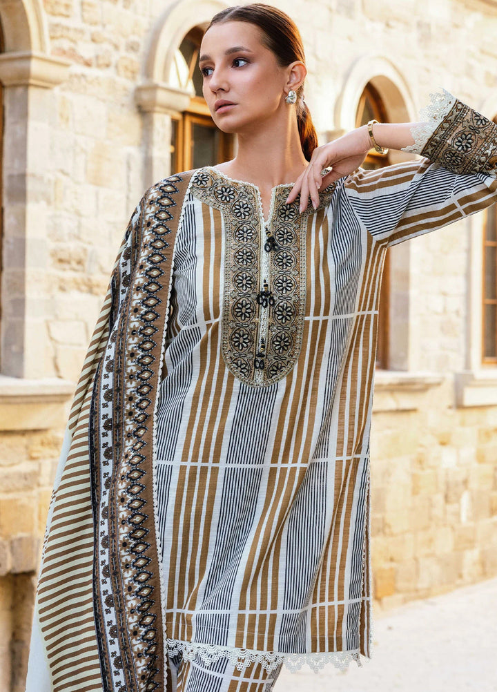 Meerak Pret Embroidered Khaddar 3 Piece Opus - Winter Collection