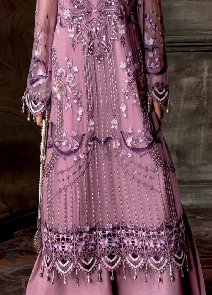 Aura by Zebtan Embroidered Chiffon Suits Unstitched 3 Piece ZB25AF AR-08 - Festive Collection