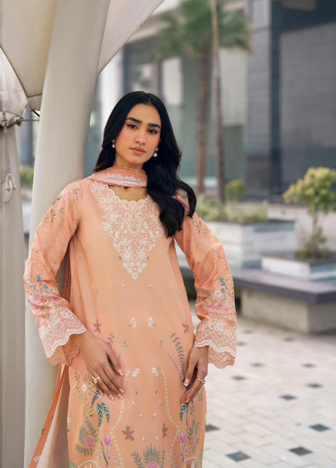 Zync by Florent Unstitched Embroidered Lawn 3 Piece Suit FL26ZU FZ-7A - Summer Collection