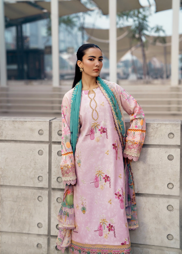 Zync by Florent Unstitched Embroidered Lawn 3 Piece Suit FL26ZU FZ-4B - Summer Collection