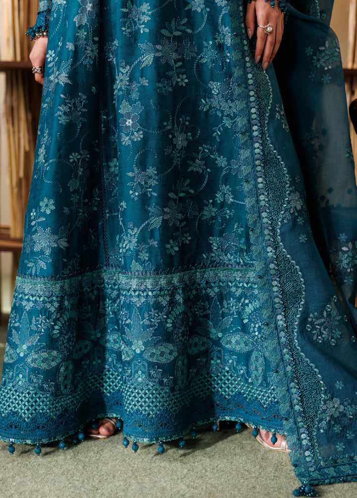 Baroque Unstitched Embroidered Lawn 3 Piece Suit BQ26ULE EL26-D04 - Eid Collection