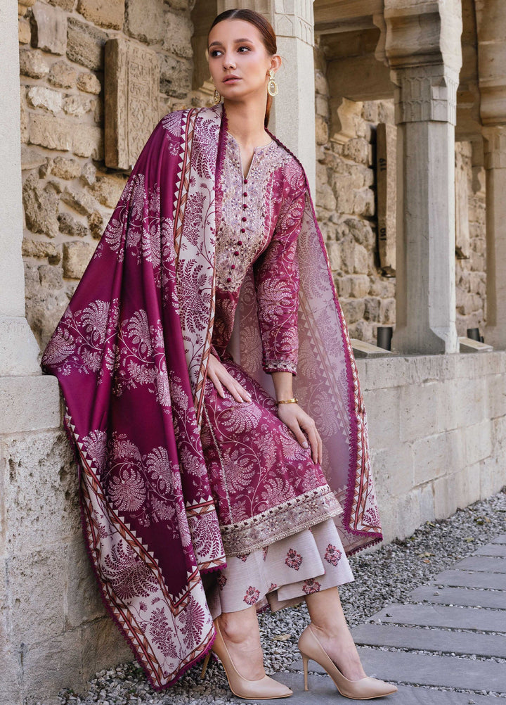 Meerak Pret Embroidered Khaddar 3 Piece Amaris - Winter Collection