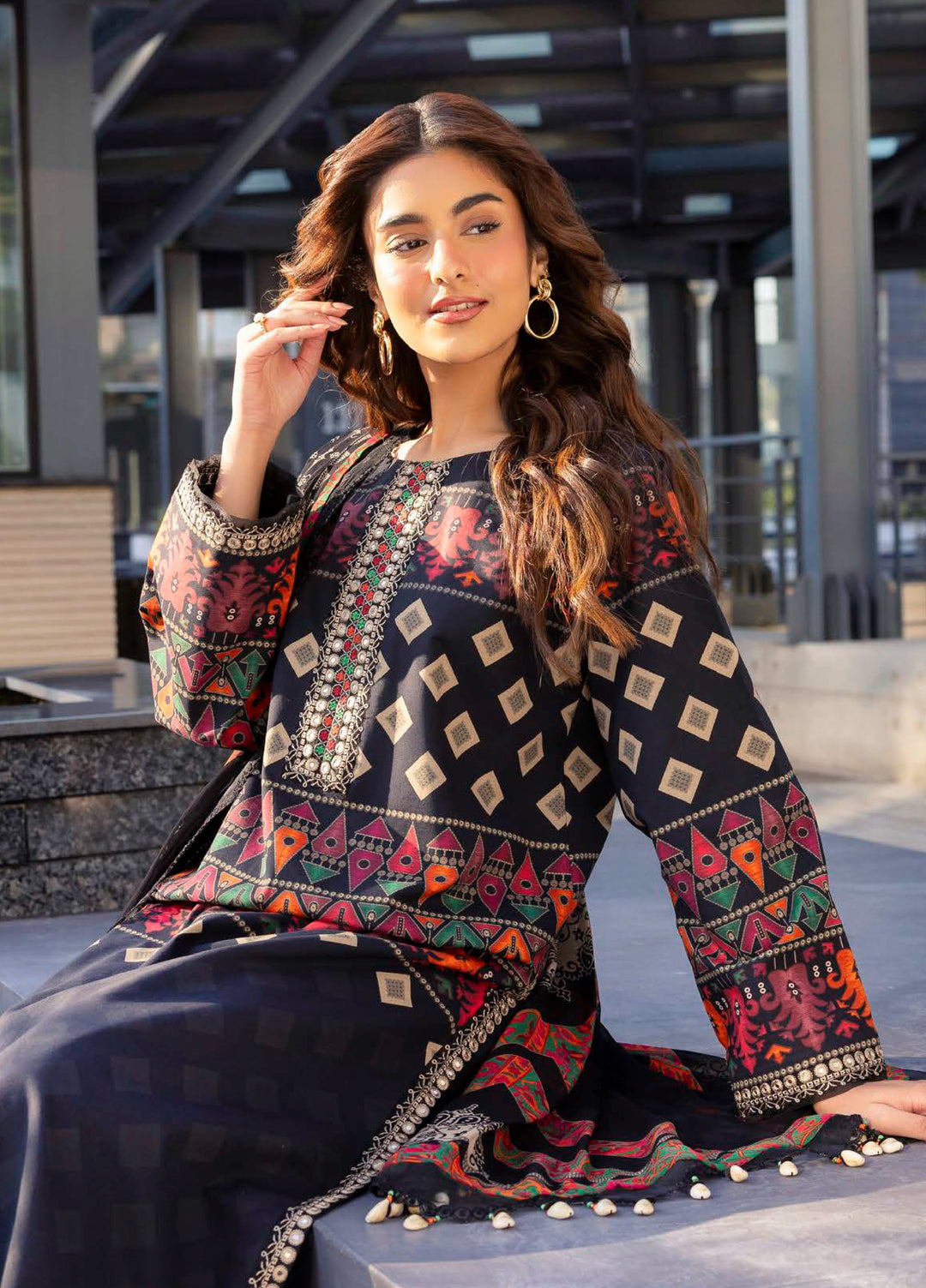 Infinity by Charizma Unstitched Embroidered Lawn 3 Piece Suit CHR26UIL IN6-03 - Casual Collection