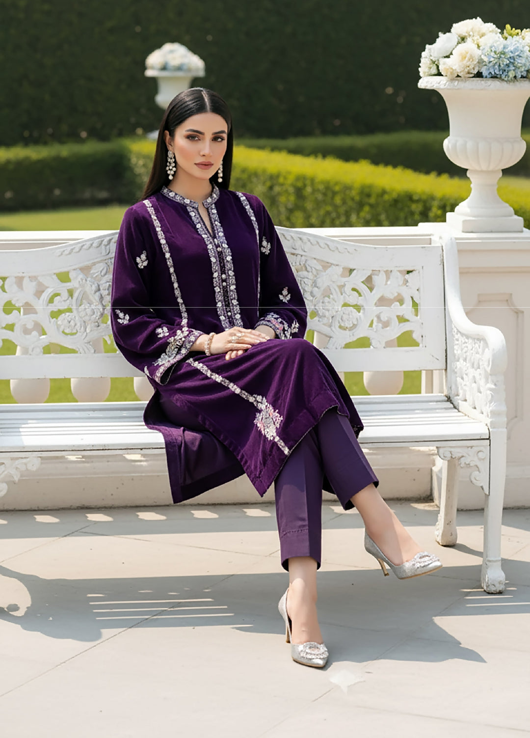 Lakhany Womens Pret Embroidered Velvet 1 Piece LG-RK-0081-W-EMB-1P - Festive Collection