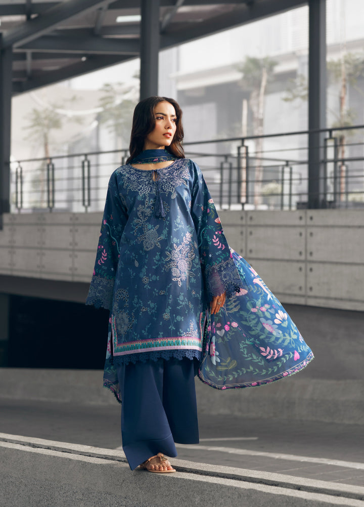 Zync by Florent Unstitched Embroidered Lawn 3 Piece Suit FL26ZU FZ-1A - Summer Collection