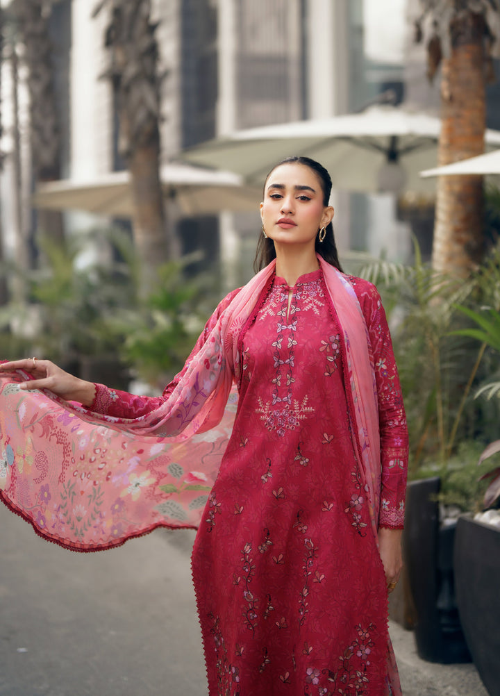Zync by Florent Unstitched Embroidered Lawn 3 Piece Suit FL26ZU FZ-6B - Summer Collection