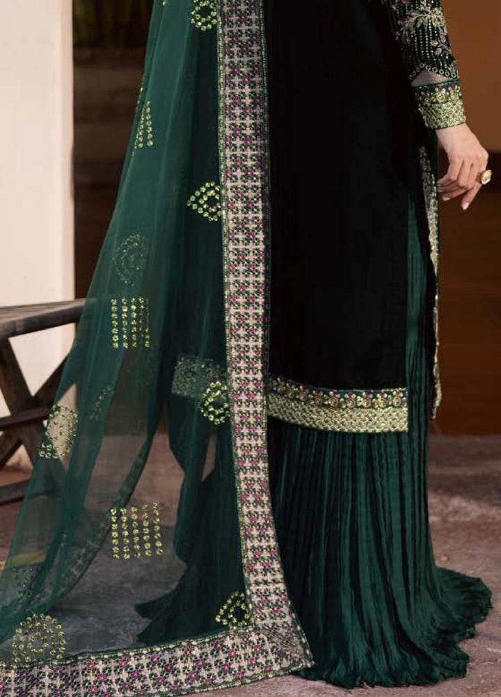 Maya by Nureh Unstitched Velvet Embroidered 3 Piece Suits NU25MV NW-115 - Festive Collection