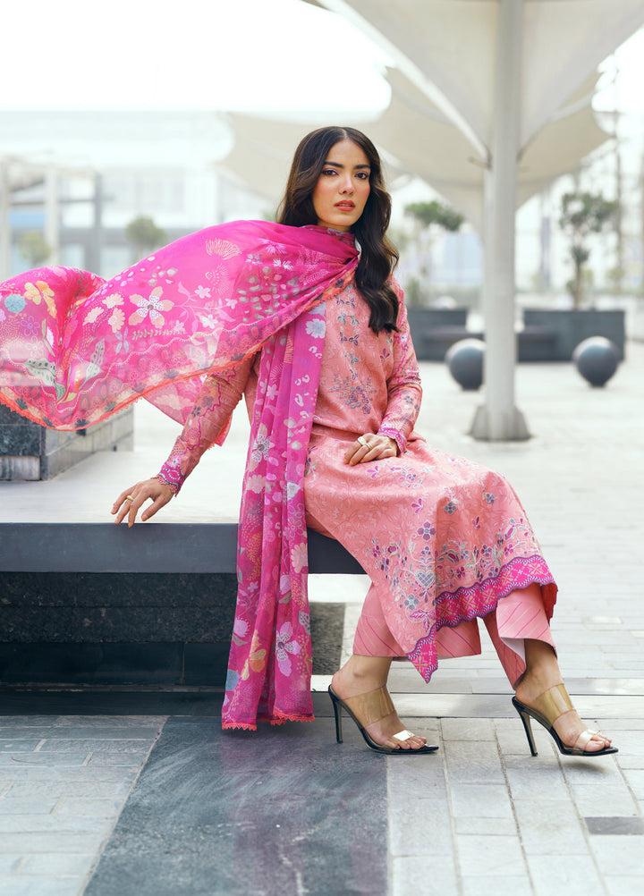 Zync by Florent Unstitched Embroidered Lawn 3 Piece Suit FL26ZU FZ-6A - Summer Collection
